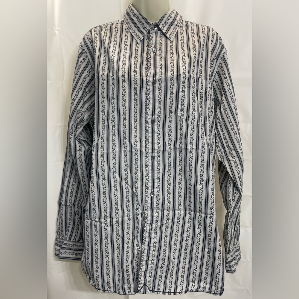 Men’s Lucky Brand Dungarees Button Up long Sleeve Shirt Size Large